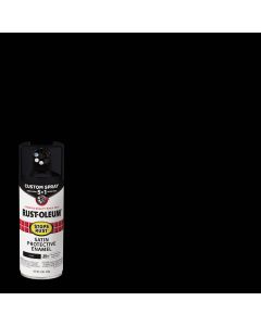 Rust-Oleum Stops Rust 12 Oz. Custom Spray 5 in 1 Satin Spray Paint, Black