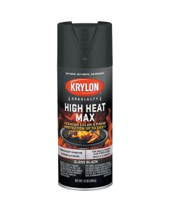 Krylon Max 12 Oz. Black High Heat Spray Paint