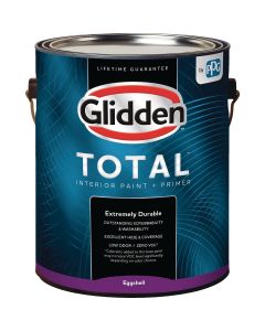 Glidden Total Interior Paint + Primer Eggshell White & Pastel Base 1 Gallon