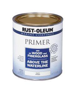 Rust-Oleum Flat Marine Primer, White, 1 Qt.