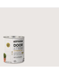 Rust-Oleum Stops Rust 1 Qt. Satin White Door and Trim Paint