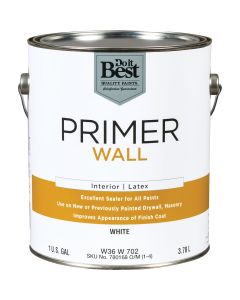 Do it Best Interior Latex Wall Primer, White, 1 Gal.