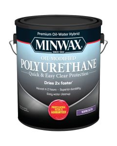 Minwax Satin Water Based Oil-Modified Interior Polyurethane, 1 Gal.