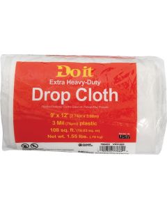 Do it Plastic 9 Ft. x 12 Ft. 3 mil Drop Cloth