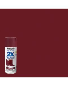 Rust-Oleum Painter's Touch 2X Ultra Cover 12 Oz. Satin Paint + Primer Spray Paint, Claret Wine