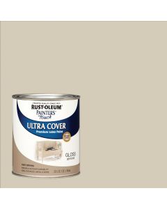 Rust-Oleum Painter's Touch 2X Ultra Cover Premium Latex Paint, Gloss Almond, 1 Qt.