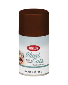 Krylon Short Cuts 3 Oz. High-Gloss Enamel Spray Paint, Espresso