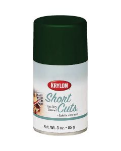 Krylon Short Cuts 3 Oz. High-Gloss Enamel Spray Paint, Hunter Green