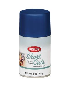 Krylon Short Cuts 3 Oz. High-Gloss Enamel Spray Paint, Forever Blue