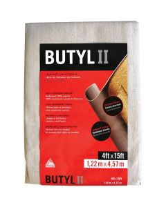 Trimaco Butyl II 4 Ft. x 15 Ft. Canvas Drop Cloth