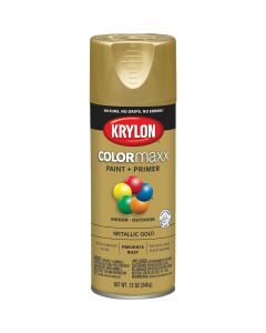 Krylon ColorMaxx 11 Oz. Metallic Gloss Spray Paint, Gold