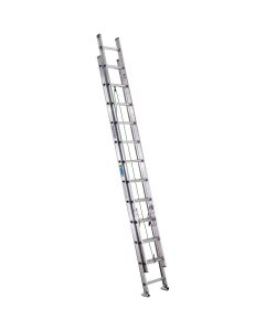 Werner 24 Ft. Aluminum Extension Ladder with 225 Lb. Load Capacity Type II Duty Rating