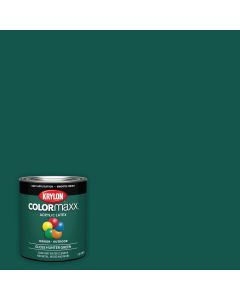 Krylon ColorMaxx Gloss Interior/Exterior Wall Paint, Hunter Green, 1 Qt.