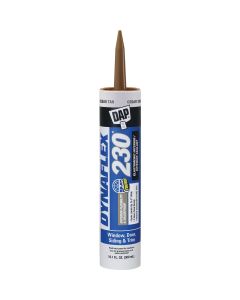 Dap Dynaflex 230 10.1 Oz. 100% Waterproof Window, Door, Siding & Trim Elastomeric Sealant, Cedar Tan