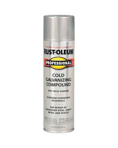 Rust-Oleum Professional 20 Oz. Flat Galvanizing Compound Spray Paint, Cold Galvanized