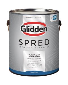 Glidden Spred Interior Paint + Primer Semi-Gloss Midtone Base 1 Gallon