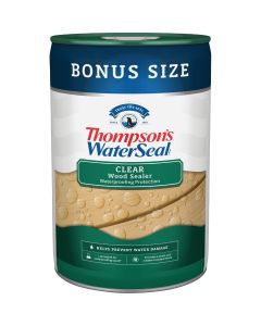 Thompsons WaterSeal Waterproofing VOC Compliant Wood Protector, Clear, 6 Gal.