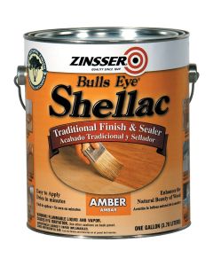 Zinsser Bulls Eye Amber Shellac, Gallon