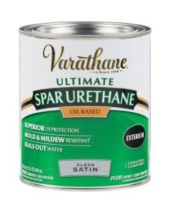 Varathane Satin Clear Exterior Spar Urethane, 1 Qt.