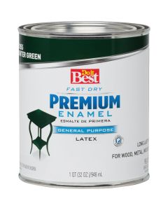 Do it Best Fast Dry Acrylic Latex Gloss Premium Enamel, Hunter Green, 1 Qt.