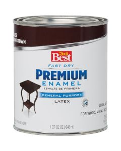 Do it Best Fast Dry Acrylic Latex Gloss Premium Enamel, Java Brown, 1 Qt.