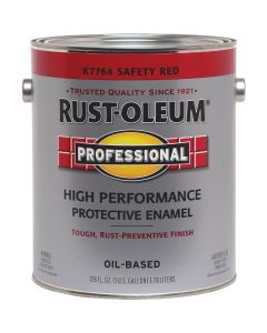 Rust-Oleum Professional Oil-Based Gloss VOC Formula Rust Control Enamel, Safety Red, 1 Gal.