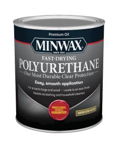 Minwax Semi-Gloss Fast-Drying Interior Polyurethane, 1 Qt.