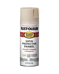 Rust-Oleum Stops Rust Decor 12 Oz. Satin Spray Paint, Shell White