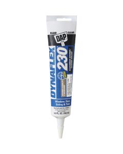 Dap Dynaflex 230 5.5 Oz. 100% Waterproof Window, Door, Siding & Trim Elastomeric Sealant, Clear