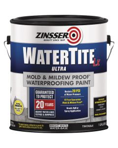 Zinsser WaterTite LX Ultra 1 Gal. Mold & Mildew Proof Waterproofing Paint