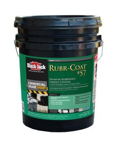 Black Jack Rubr-Coat #57 5 Gal. Premium Rubberized Fibered Coating