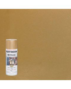 Rust-Oleum Stops Rust 11 Oz. Vintage Metallic Spray Paint, Warm Gold