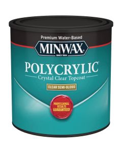 Minwax Polycrylic 1/2 Pt. Semi-Gloss Water Based Protective Finish