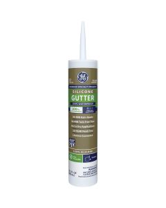 GE Gutter Silicone 2 Sealant, Clear, 10.1 Oz.