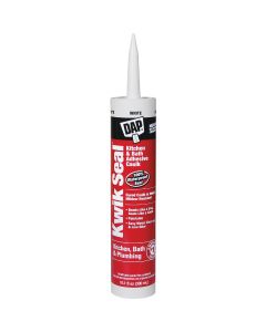 Dap Kwik Seal 10.1 Oz. White Kitchen & Bath Adhesive Caulk