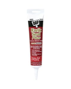 DAP Kwik Seal Plus 5.5 Oz. Brighter White Premium Kitchen & Bath Adhesive Sealant