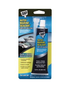 Dap 2.8 Oz. Clear Auto/Marine 100% RTV Silicone Sealant