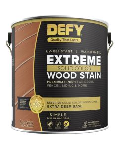 Defy Extreme Solid Color Wood Stain, Extra Deep Base, 1 Gal.