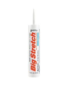 Sashco Big Stretch 10.5 Oz. Acrylic Elastomeric Caulk, White