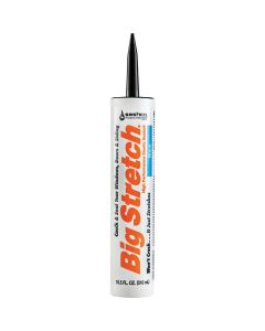 Sashco Big Stretch 10.5 Oz. Acrylic Elastomeric Caulk, Black