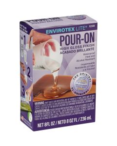 Envirotex Lite Pour-On 8 Oz. High-Gloss Finish