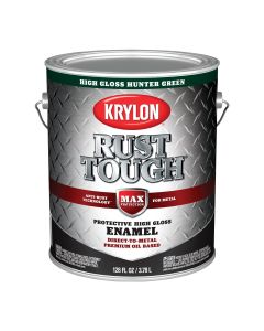 Krylon Rust Tough  Oil-Based Gloss Rust Control Enamel, Hunter Green, 1 Gal.