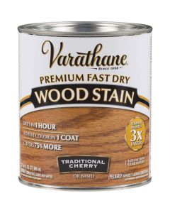 Varathane Fast Dry Traditional Cherry Urethane Modified Alkyd Interior Wood Stain, 1 Qt.