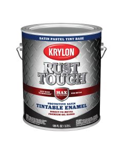 Krylon Rust Tough Oil-Based Satin Rust Control Enamel, Pastel Base, 1 Gal.