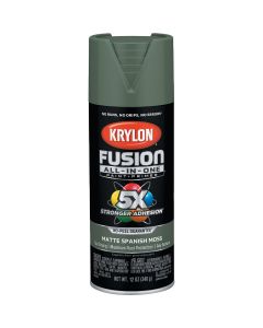 Krylon Fusion All-In One 12 Oz. Matte Spray Paint, Spanish Moss