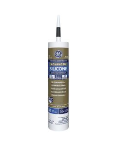 GE Advanced Silicone 2 Window & Door Sealant (GE5030), Black, 10.1oz