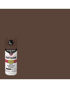 Rust-Oleum Stops Rust 12 Oz. Custom Spray 5 in 1 Satin Spray Paint, Dark Brown