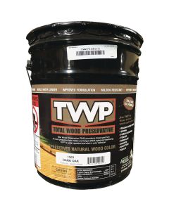 TWP1500 Series Low VOC Wood Preservative Deck Stain, Dark Oak, 5 Gal.