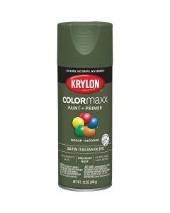 Krylon ColorMaxx 12 Oz. Satin Spray Paint, Italian Olive