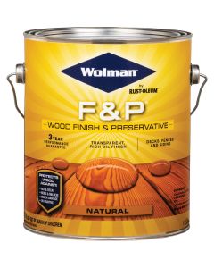 Wolman F&P Transparent Wood Finish And Preservative, Natural, 1 Gal.